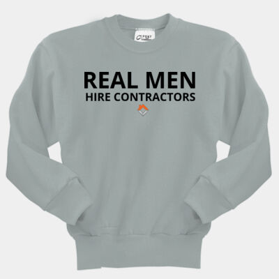 VCT Real Men Hire Contractors - Youth Core Fleece Crewneck Sweatshirt Thumbnail