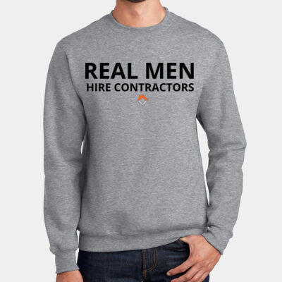 VCT Real Men Hire Contractors - Essential Fleece Crewneck Sweatshirt Thumbnail