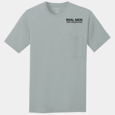 VCT Real Men Hire Contractors - Core Cotton Pocket Tee Thumbnail
