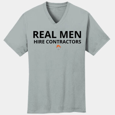VCT Real Men Hire Contractors - Core Cotton V Neck Tee Thumbnail
