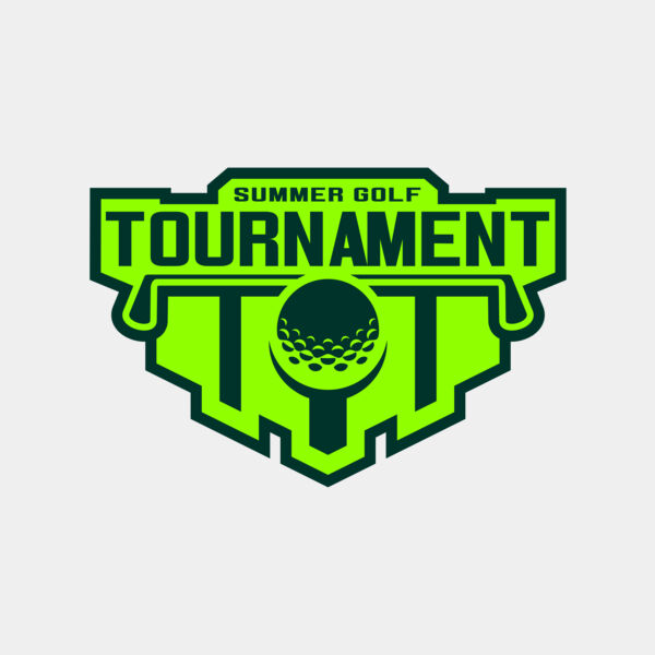 Tournament Summer golf logo template Thumbnail