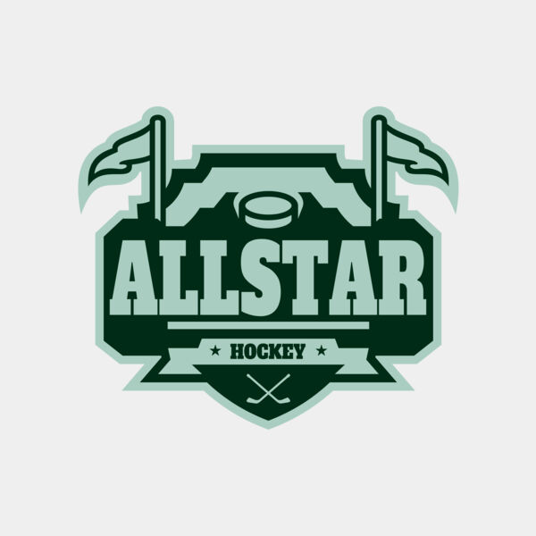 All Star Hockey Tournament logo template 02 Thumbnail