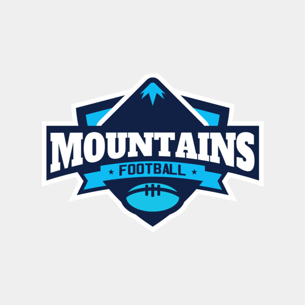 Mountains Football logo template Thumbnail