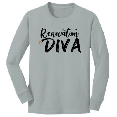 VCT Renovation Diva - Youth Long Sleeve Core Cotton Tee Thumbnail