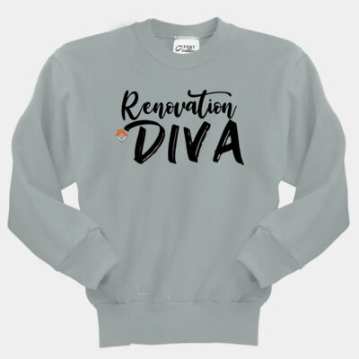 VCT Renovation Diva - Youth Core Fleece Crewneck Sweatshirt Thumbnail
