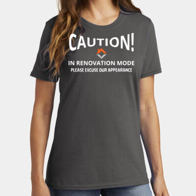 VVT Caution in renovation mode  - Ladies Core Cotton Tee Thumbnail