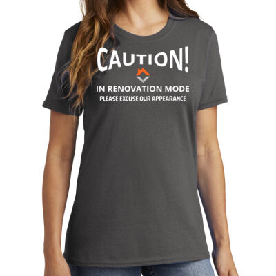 VVT Caution in renovation mode  - Ladies Core Cotton Tee Thumbnail