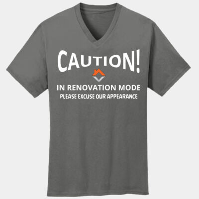 VVT Caution in renovation mode  - Core Cotton V Neck Tee Thumbnail