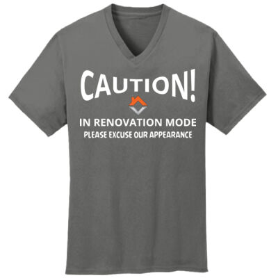 VVT Caution in renovation mode  - Core Cotton V Neck Tee Thumbnail