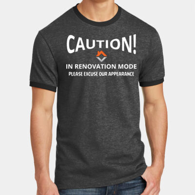 VVT Caution in renovation mode  - Core Cotton Ringer Tee Thumbnail