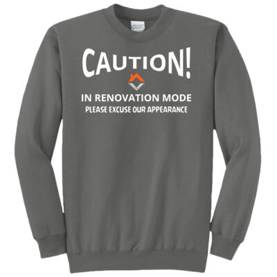 VVT Caution in renovation mode  - Core Fleece Crewneck Sweatshirt Thumbnail
