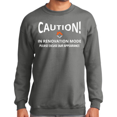 VVT Caution in renovation mode  - Tall Essential Fleece Crewneck Sweatshirt Thumbnail