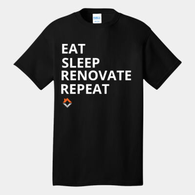 Eat Sleep Renovate Repeat - Tall Core Cotton Tee Thumbnail