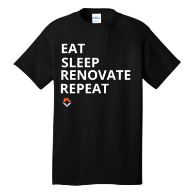Eat Sleep Renovate Repeat - Tall Core Cotton Tee Thumbnail