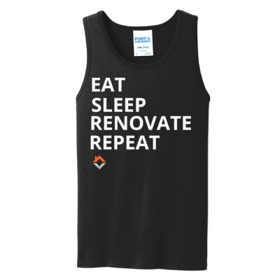 Eat Sleep Renovate Repeat - Core Cotton Tank Top Thumbnail