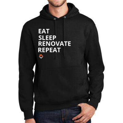 Eat Sleep Renovate Repeat - Tall Essential Fleece Pullover Hooded Sweatshirt Thumbnail