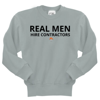 VCT Real Men Hire Contractors - Youth Core Fleece Crewneck Sweatshirt Thumbnail