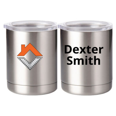 VCT Personalized  - 10 oz Silver Stainless Steel Short Tumbler Thumbnail