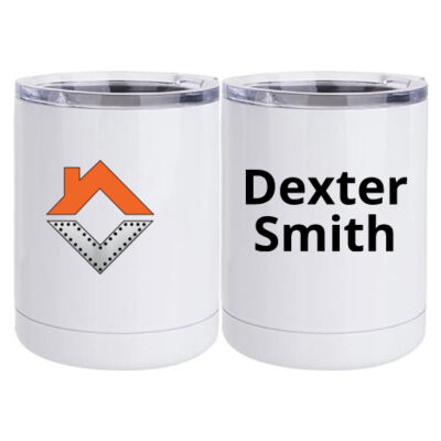 VCT Personalized  - 10 oz White Stainless Steel Short Tumbler Thumbnail