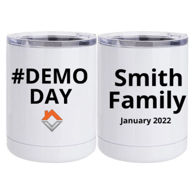 VCT Demo Day Personalized  - 10 oz White Stainless Steel Short Tumbler Thumbnail