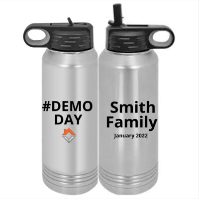 VCT Demo Day Personalized  -  Custom 30 oz. Silver Stainless Steel Vacuum Insulated Water Bottle Thumbnail