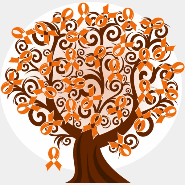 Kidney Cancer Leukemia Orange Ribbon Tree Thumbnail