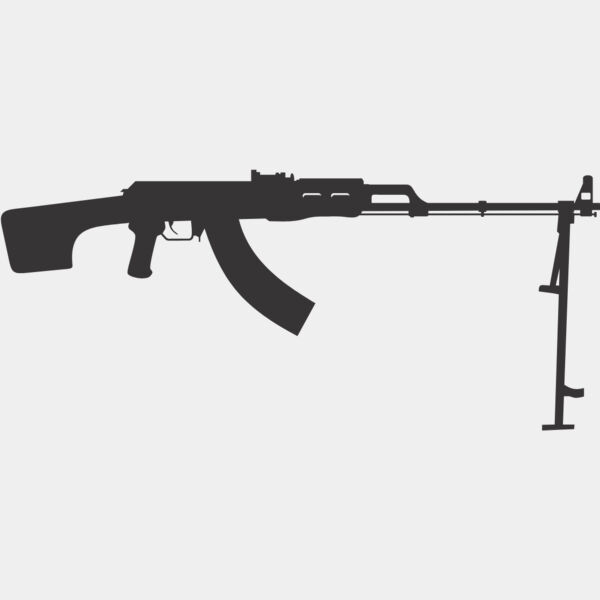 Machine Gun Silhouette 10 Thumbnail