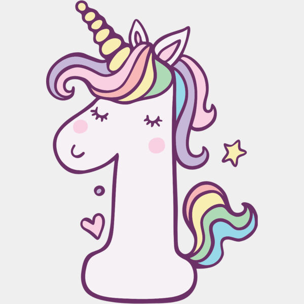 One Birthday Unicorn Number 1 Thumbnail