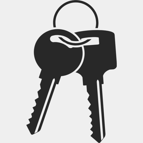 Two Keys Key Ring 1 Thumbnail