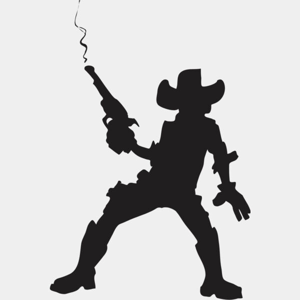 Cartoon Cowboy Silhouette 6 Thumbnail