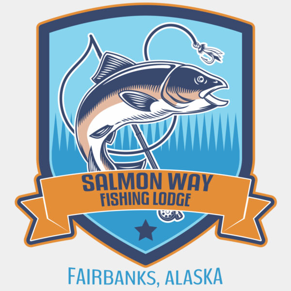 Saltwater Salmon Fish Fishing Template 1 Thumbnail
