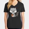 Ladies Core Cotton V-Neck Tee Thumbnail