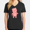 Ladies Core Cotton V-Neck Tee Thumbnail